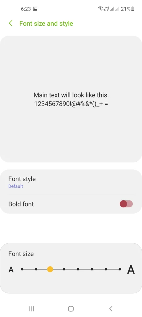Change Font Style in WhatsApp Within Settings Step 2