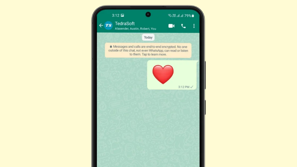 How to Send Big Heart in WhatsApp