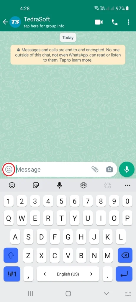 Send a Big Heart Emoji on WhatsApp Step 1: Step 1: Select the Required Chat