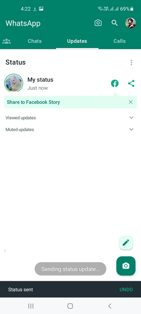 Share TikTok Video as WhatsApp Status Step 3